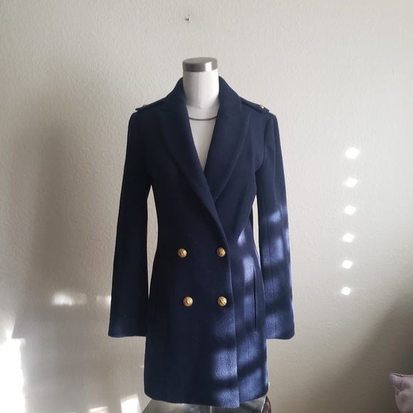 L'AGENCE Emmi Peacoat Wool Coat 0 - Picture 2 of 13